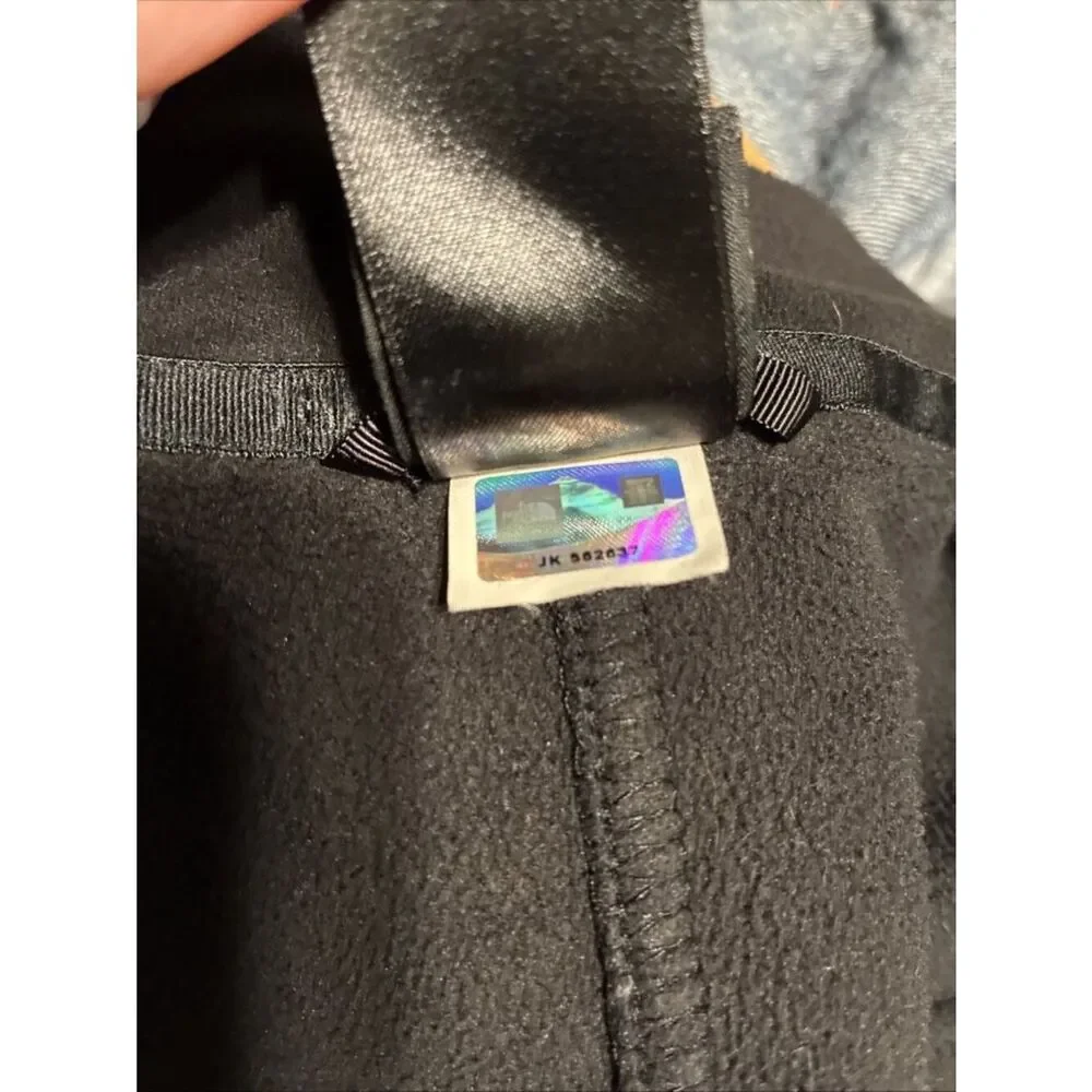 the north face Solid Black Fleece Long Sleeve Zip Up Jacket Small
